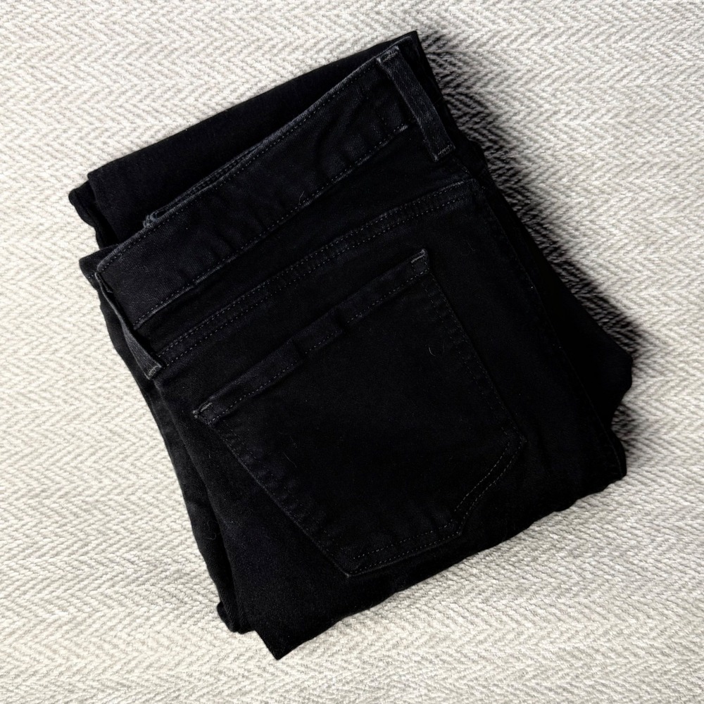 NYDJ Barbara Bootcut Jeans 10 Black Stretch Denim Lift Tuck Slimming Pants